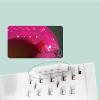 Secador de esmalte de Gel inalámbrico, lámpara LED UV recargable, luz roja para manicura con mango, 86W - details 3