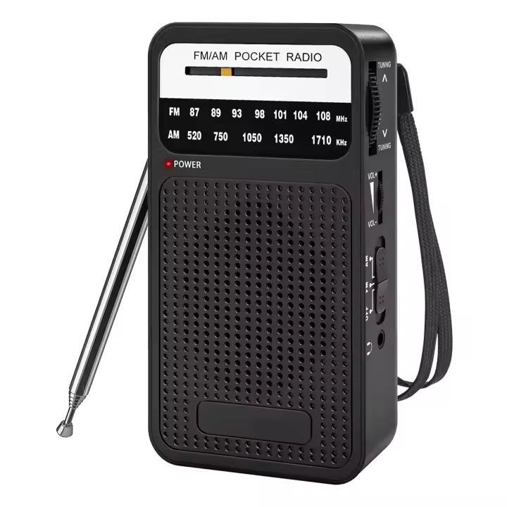 Radio de bolsillo AM FM, Transistor with Alt, conector para auriculares, Radio portátil para uso en interiores y exteriores - 1