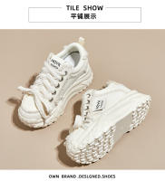 Zapatos casuales de plataforma con aumento de altura para mujer, de moda versátil, de cuero genuino. - details 2