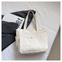 Bolso de mujer de lona de gran capacidad bolso de mano bolso de hombro estudiante universitario bolso versátil bolso de viaje multibolsillo - details 23