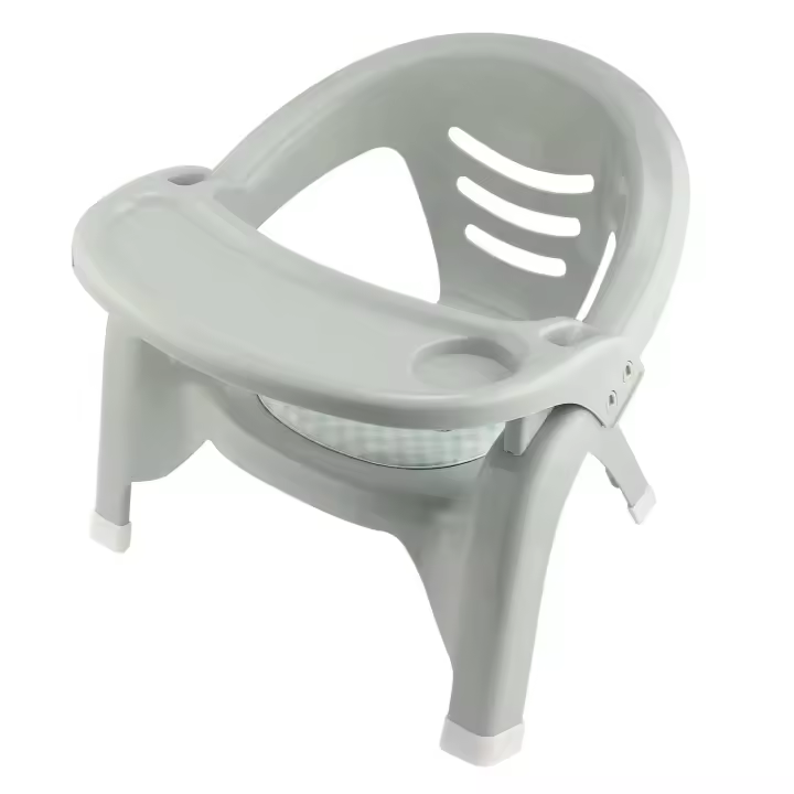 Restaurante hogar muebles coloridos plástico apilamiento asiento para bebé taburete comer niños silla de alimentación - 1