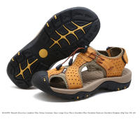 Zapatos de cuero de alta calidad para hombre, sandalias de talla grande, a la moda, novedad de verano, 40-48 - details 5