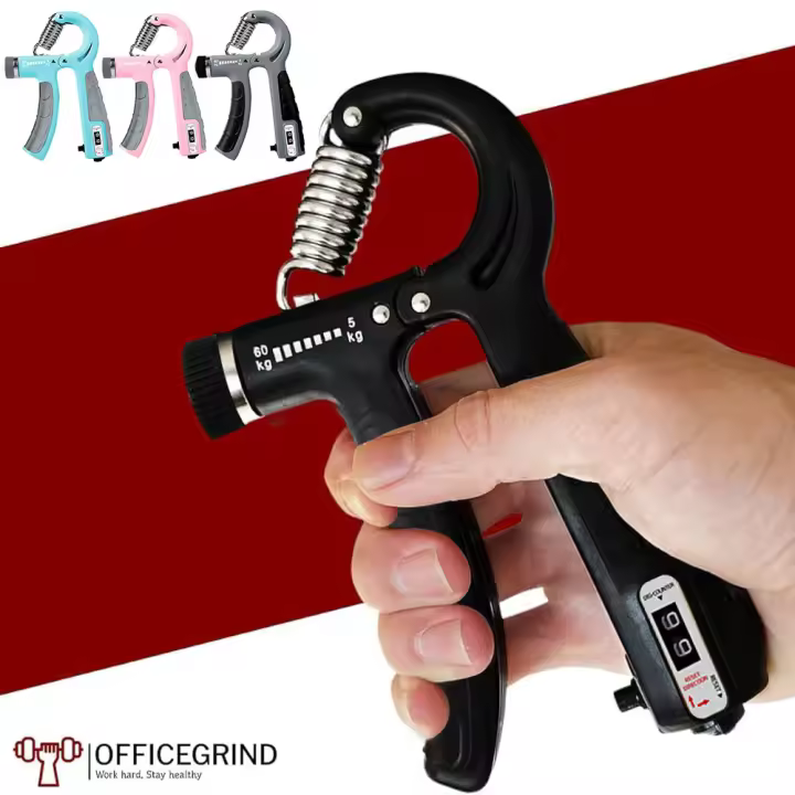 Fortalecedor de agarre de mano, entrenador de fuerza de agarre, resistencia ajustable, fortalecedor de antebrazo, perfecto para músicos atletas - 1