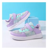 Moda verano niños zapatos casuales suaves lindas niñas rosa púrpura luz gruesa zapatillas de deporte de malla de aire chico princesa Net calzado deportivo - details 16