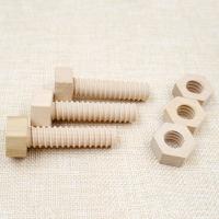 Bloquesde construcción de madera para bebé, juguete de tuerca de tornillo, forma geométrica, Educación Temprana, juguete a juego - details 8
