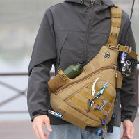 Bolsa de pecho para deportes al aire libre con carga USB para hombre de gran capacidad, mochila de almacenamiento para pesca con múltiples bolsillos - details 0