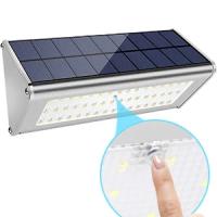 Luz Solar impermeable para exteriores, lámpara de iluminación con Sensor de movimiento, Radar de aluminio, 1100LM, 48LED, para pared, seguridad, Patio, valla, porche - details 1