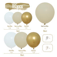 Kit de arco de guirnalda de globos blancos y arena, decoración de fiesta de cumpleaños y boda, confeti para niños, globo de látex, decoración para Baby Shower - details 2