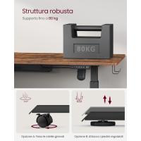 Regulable,70 x 160 x (72-120) cm, Ajuste Continuo, Función de Memoria con 4 Alturas, - details 4