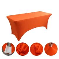Manteles de Lycra de 6 pies, cubiertas de mesa de cumpleaños de hotel de boda de alta elasticidad para plegables de 4 pies, 5 pies, 6 pies y 8 pies - details 18