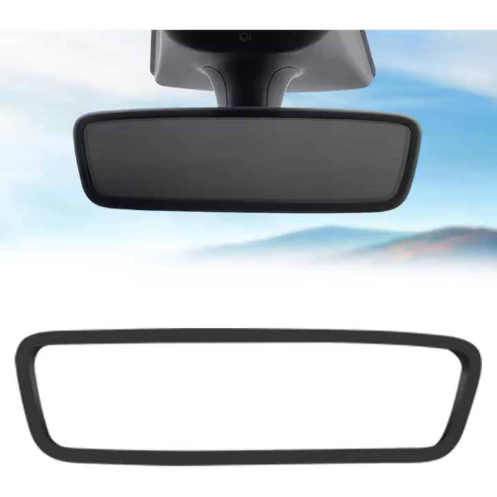 Marco protector de la cubierta del espejo retrovisor interior para Tesla Model 3 Y X S 2017 2018 2019 2020 2021 2022 2023 2024 2025 2026 - 1