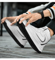 Zapatillas altas de marca para hombre, zapatos de baloncesto antideslizantes, zapatos de tenis transpirables, zapatos deportivos de cuero cómodos, zapatillas Unisex - details 14