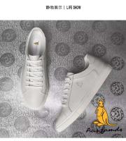 Zapatos deportivos informales para hombre, capa superior de piel de vaca y suela de goma estilo caminar a la moda con logotipo de canguro - details 6
