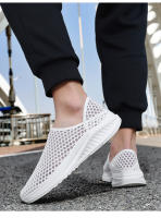 Nuevos zapatos de hombre de malla de un solo paso, ligeros, transpirables, modernos, para exteriores, informales y cómodos, estilo de pareja, primavera y otoño - details 14