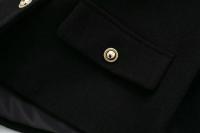 Chaqueta Corta Elegante para Mujer 2024 Cuello Redondo Manga Larga Abrigo con Bolsillo de Volteo Casual de Moda para Mujeres - details 25