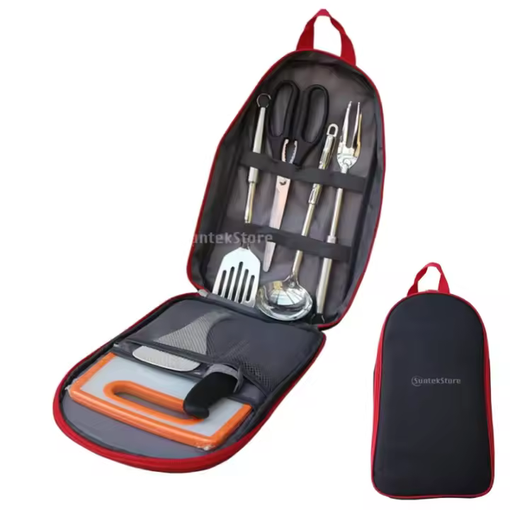 ZVD Juego de utensilios de cocina para picnic, 7 piezas - 1