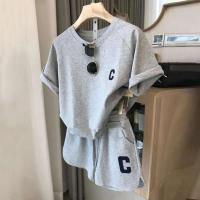 Conjunto Deportivo Casual para Mujer Camiseta Corta, Top, Pantalones de Pierna Ancha - details 9