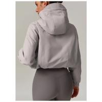 Chaqueta con capucha para mujer Chaqueta de invierno cálida con dobladillo con cordón Chaqueta de invierno impermeable y aislante - details 8