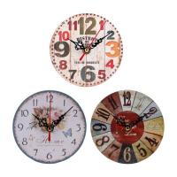Cubierto por reloj de papel Vintage de madera MDF, decoración del hogar, reloj de pared, reloj de escritorio de forma redonda, sala de estar - details 2