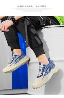 Zapatos corrientes de los deportes ocasionales de los hombres respirables de la ropa deportiva que caminan de la malla barata del logotipo de la marca - details 11