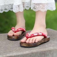 Zapatos de madera de suela gruesa, zuecos de kimono de verano de anime para niña, sandalias antiguas ordinarias hechas a mano, nuevo Arca informal - details 4