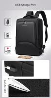 Bolso bandolera de negocios para hombre, bolso de hombro impermeable con compartimento para ordenador portátil, puerto de carga USB, tela Oxford de alta calidad, logotipo impreso de viaje - details 1