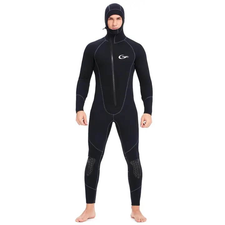 Traje de Surf de Neopreno SWROW Traje de Buceo de 3mm con Cremallera Aislante de Calor - 1