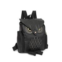 Mochila Elegante y Fresca de Cuero PU Negro con Diseño de Búho Bolso para Mujer, Mochila para Niñas - details 5