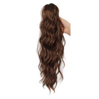 Peluca de cola de caballo con clip de garra con ondas de agua, peluca de cola de caballo larga ondulada y rizada con clip ombre, postizo de cola de caballo esponjosa con cordón para mujeres - details 4