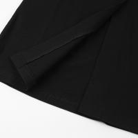 Primavera estilo francés elegante pequeño negro largo cuello cuadrado Slim Fit Bodycon diseño Dre - details 20