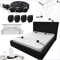 Juego de Bondage BDSM sin vibrador, Juguetes sexuales eróticos de esclavo para mujeres y parejas, ataduras abiertas de piernas, esposas de cuello, correas de tobillo, tienda - details 4