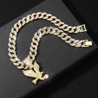 Collar De Punta De Águila Europeo Y Americano Para Hombres Y Mujeres Joyería Versátil De Cadenas De Colgante Animal Estilo Hip Hop/Rock - details 11