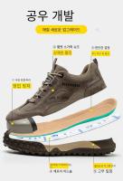 Zapatos con puntera de acero a la moda para hombre, botas de seguridad de trabajo anti-quemaduras y calzado protector antipinchazos - details 6