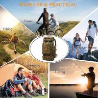 Gran Capacidad Impermeable Camuflaje Montañismo Bolsa de Ocio Táctica Mochila Deportes al Aire Libre Senderismo - details 2
