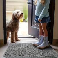 Alfombra para Perros Absorbente de Humedad y Suelo Ladrado Antideslizante, Lavable, Secado Rápido para Uso Interior - details 1