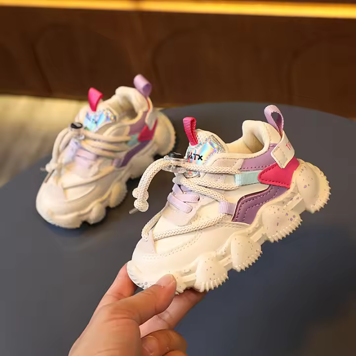 Zapatos de cuero para correr zapatos casuales para niños medianos y pequeños zapatos para bebés y niños pequeños tendencia - 1