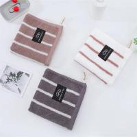 Toallas de Cara Cuadradas de Algodón 100% Absorbentes con Rayas 3 Piezas Suaves Cómodas para Hombres y Mujeres Ideal para Baño y Viajes - details 6
