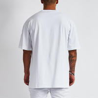 Camiseta de Verano Deportiva de Algodón para Hombres Cuello en V, Talla Grande, Moda Casual, Tendencia Fitness - details 7