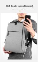 Mochila para ordenador portátil de 15,6 pulgadas para hombre, morral escolar de nailon con carga Usb, resistente al agua - details 3