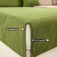 Funda de sofá de texturas de chenille universal antideslizante para decoración de sala cubiertas protectoras de sofá y cojín - details 1