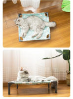 Hamaca desmontable lavable, cómoda cama elevada a prueba de humedad para perro con fondo antideslizante, rectangular - details 11
