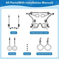 Silla de Ruedas Ajustable para Perros Pequeños Diseño Ligero en Aluminio y Polipropileno - details 4