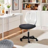 Silla Escritorio de Oficina Ergonómica Silla Giratoria Altura Ajustable sin Reposabrazos Asiento Malla Rosa - details 25