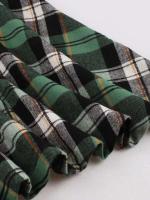 2025 nuevo Hepburn Retro Turn-Down Collar Plaid Rockabilly vestidos de Navidad mujeres invierno 3/4 longitud manga bolsillos vestido elegante - details 8