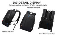 Mochila de viaje para mujer, deportes al aire libre impermeables, con puerto de carga USB - details 5