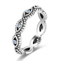 Anillos de plata de ley 925 para mujer, sortija de circonita colorida con forma de luna y Estrella, joyería fina para boda, compromiso, cumpleaños - details 11