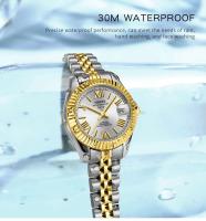 Reloj de Pulsera de Cuarzo Analógico NIBOSI Resistente al Agua, Diseño Delicado, Oro, Acero Inoxidable para Mujeres - details 7