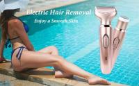 Afeitadora eléctrica 4 en 1 para mujer, depiladora corporal, recortadora inalámbrica indolora, maquinilla de afeitar, regalos para el cuidado de la piel - details 8