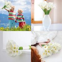 Ramo de Jazmín Blanco de Tacto Real 5 Piezas de Flores Artificiales para Boda, Despedida de Soltera, Decoración de Hogar - details 6