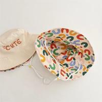 Bebé cubo de dos caras, sombrero de pescador bordado con letras, primavera y verano, para s - details 6